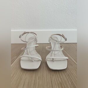 SCHUTZ White Strappy Kitten Heels Sz 7